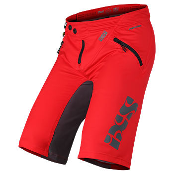 TRIGGER SHORTS RED-GRAPHITE