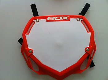  BOX Phase 1 number plate Large orange