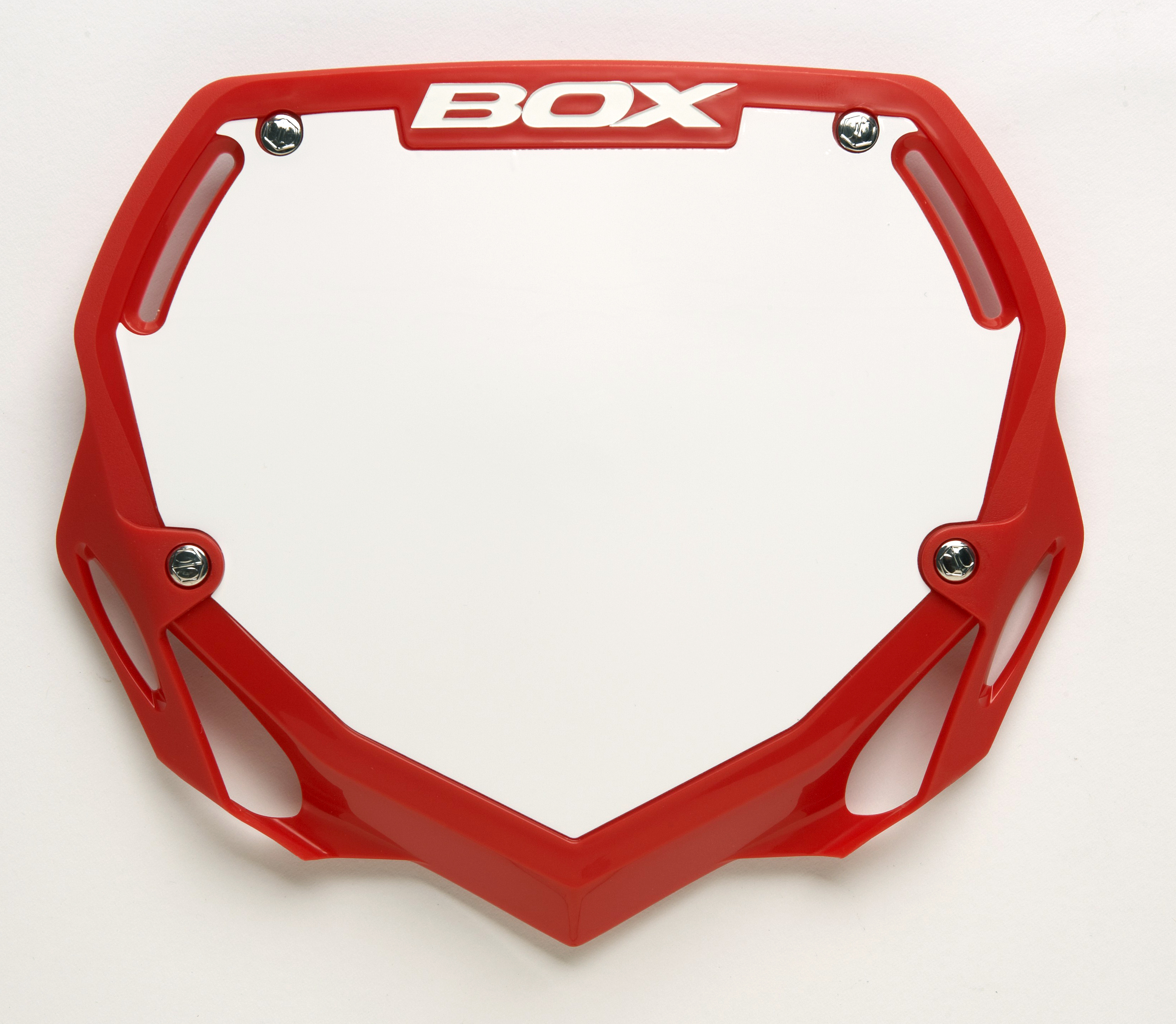  BOX Phase 1 number plate red
