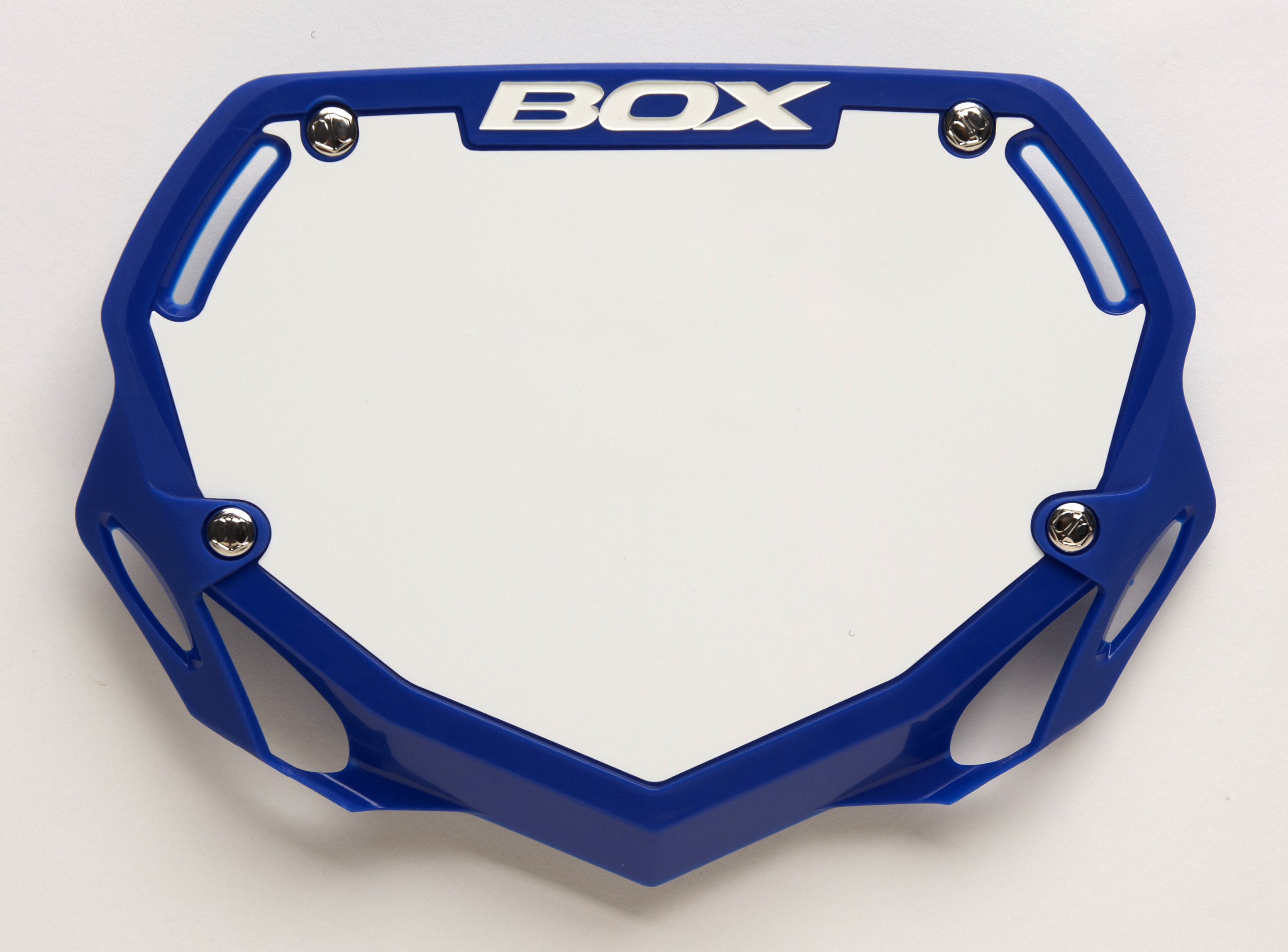  BOX Phase 1 number plate small blue 