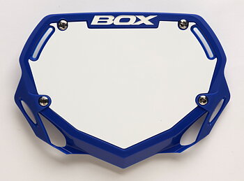  BOX Phase 1 number plate small blue 