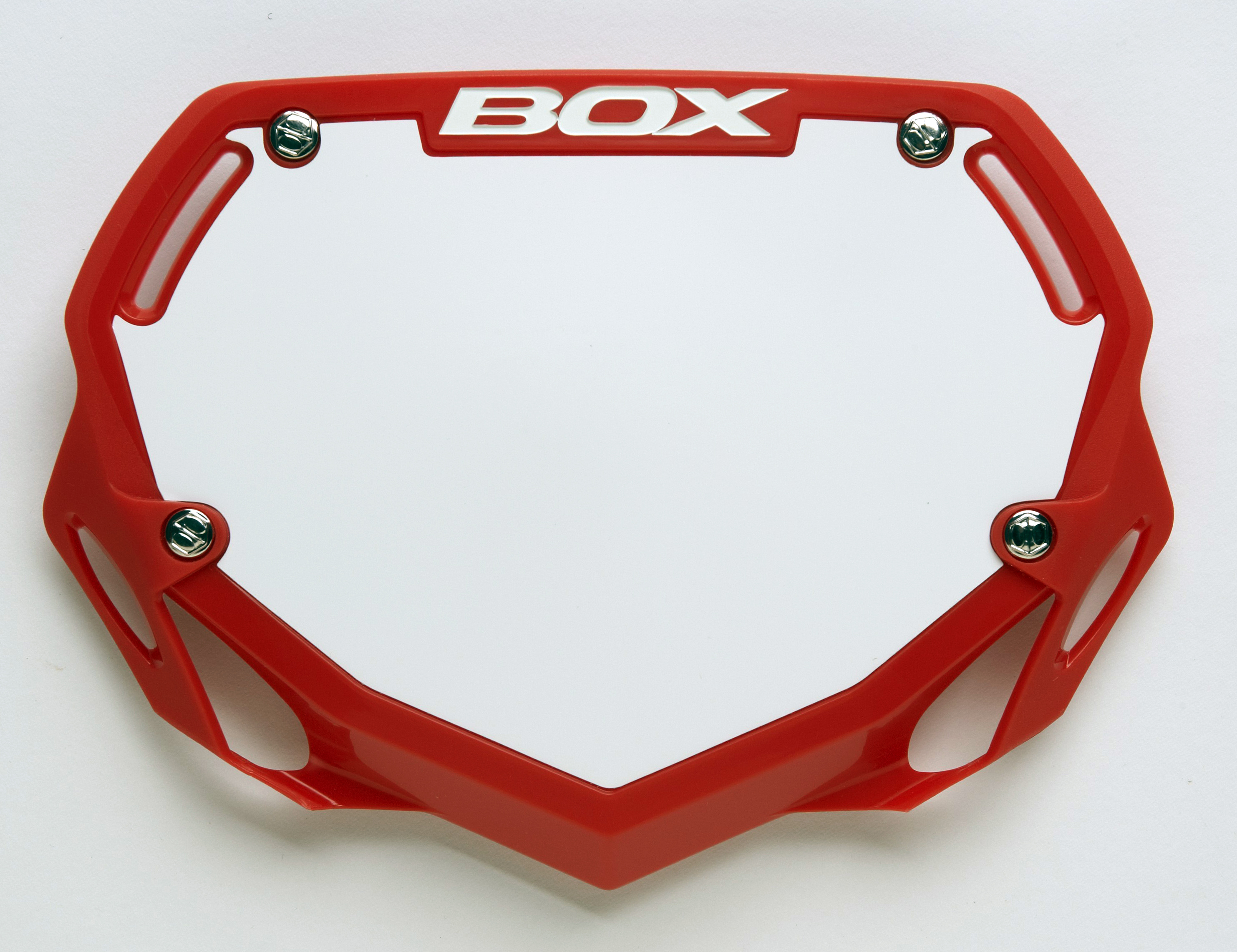 BOX Phase 1 number plate small red