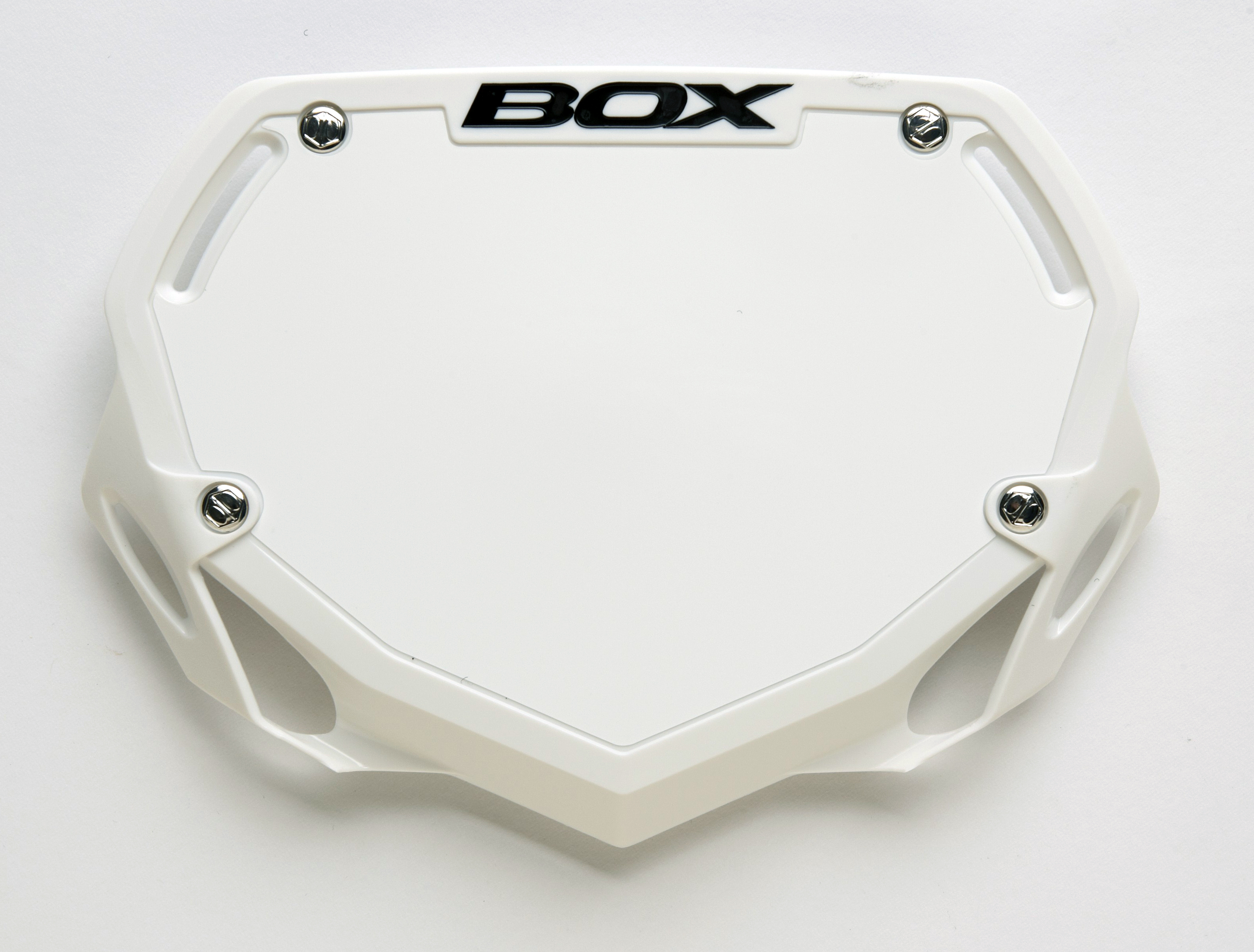  BOX Phase 1 number plate small white