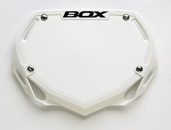  BOX Phase 1 number plate small white