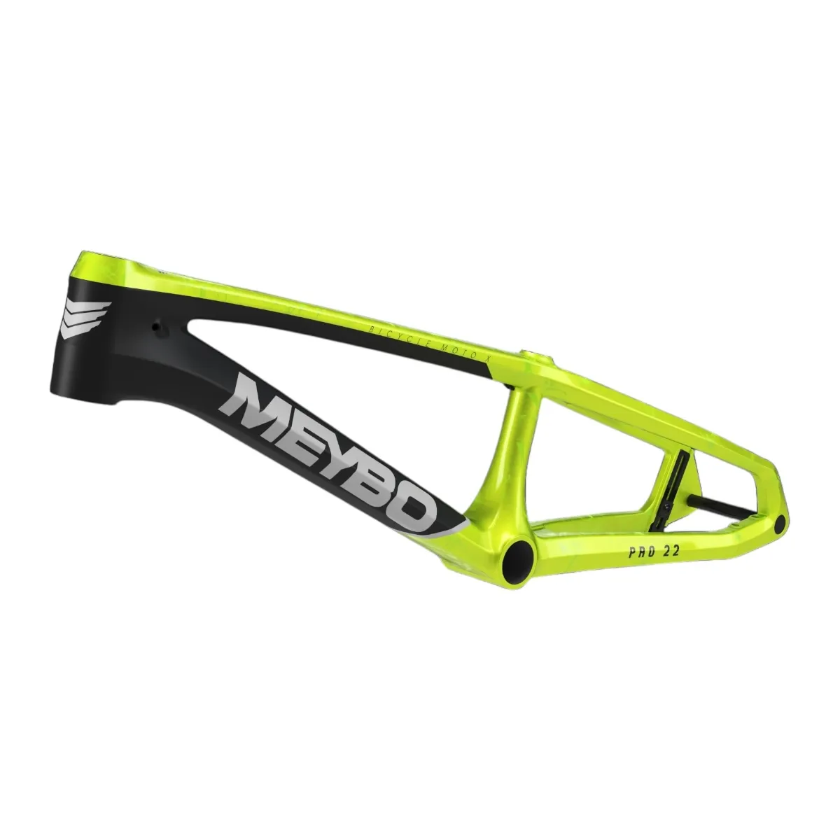 Meybo 2026 HSX Carbon Bmx Race Frame Matte Black/Black/Green - Pro 21