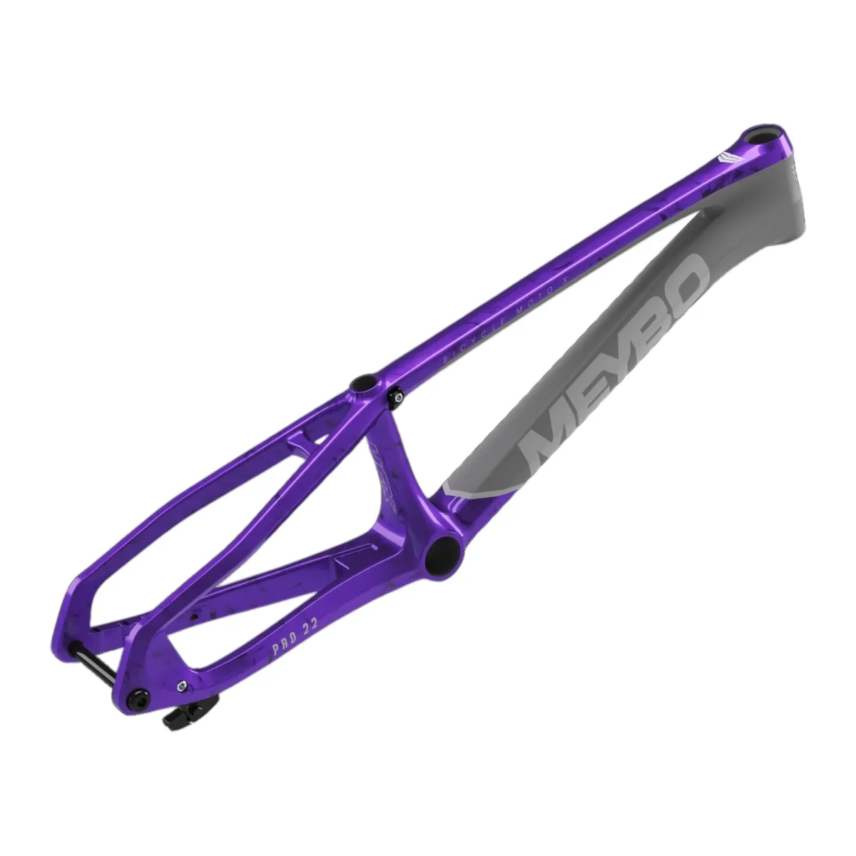 Meybo 2026 HSX Carbon Bmx Race Frame Matte Grey/Grey/Purple - Pro 22