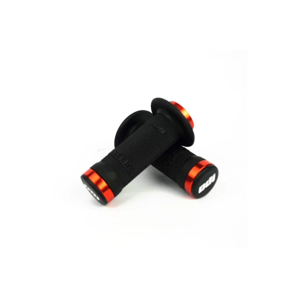 Odi Bmx Ruffian Lock-On Grips Black/Orange Clamps - 100 mm