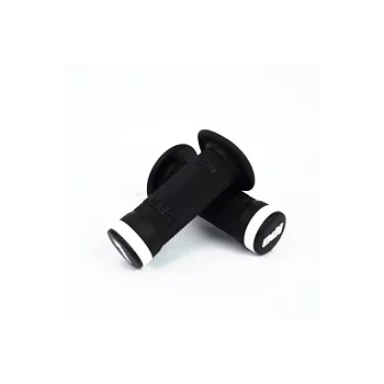 Odi Bmx Ruffian Lock-On Grips Black/White Clamps - 130 mm