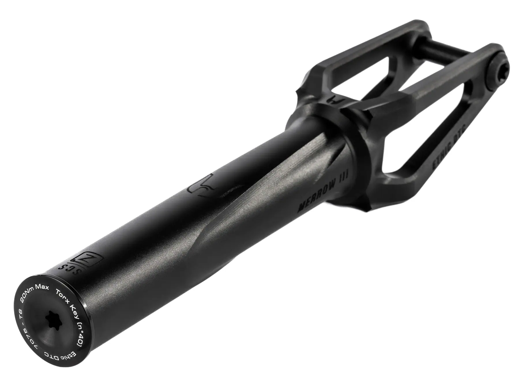 Ethic Merrow V3 SCS Framgaffel Kickbike -  Färg: Svart