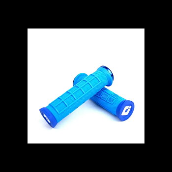 Odi Elite Pro Lock-On Grips Lt Blue/Blue Clamps