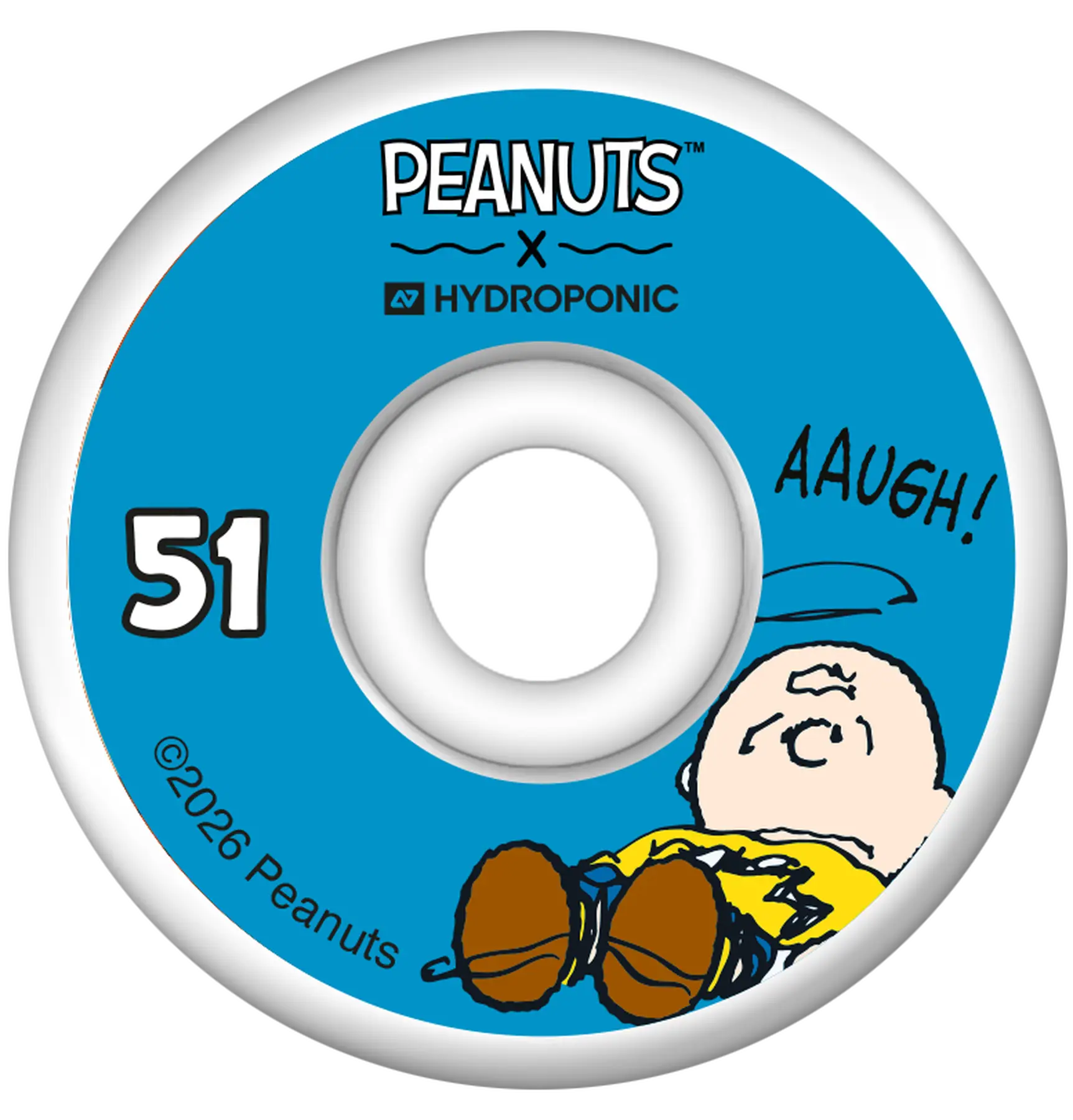 Hydroponic x Peanuts Skateboard Hjul -  Färg: Charlie Brown