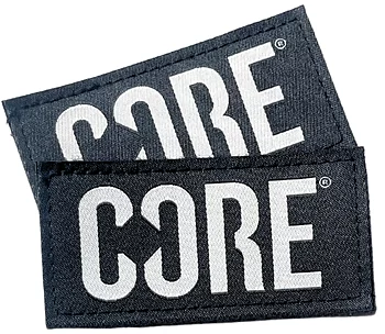 Core Velcro Knäskydd Tags 2-Pack -  Färg: Svart