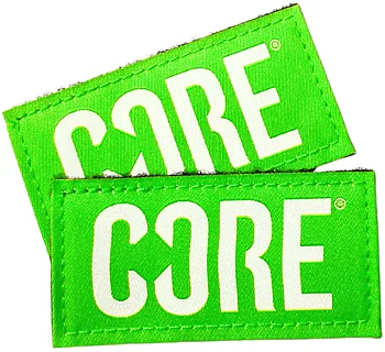 Core Velcro Knäskydd Tags 2-Pack -  Färg: Neon Green