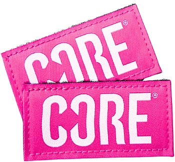 Core Velcro Knäskydd Tags 2-Pack -  Färg: Rosa