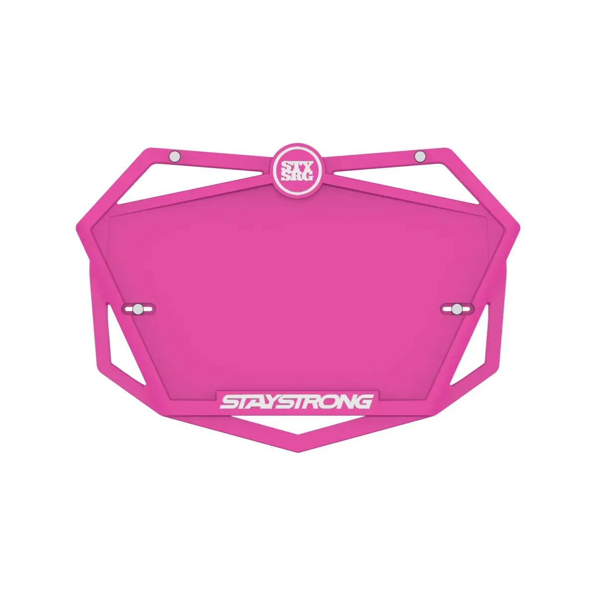 Stay Strong Plate Hot Pink Mini