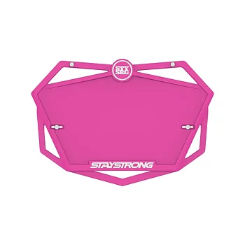 Stay Strong Plate Hot Pink Mini
