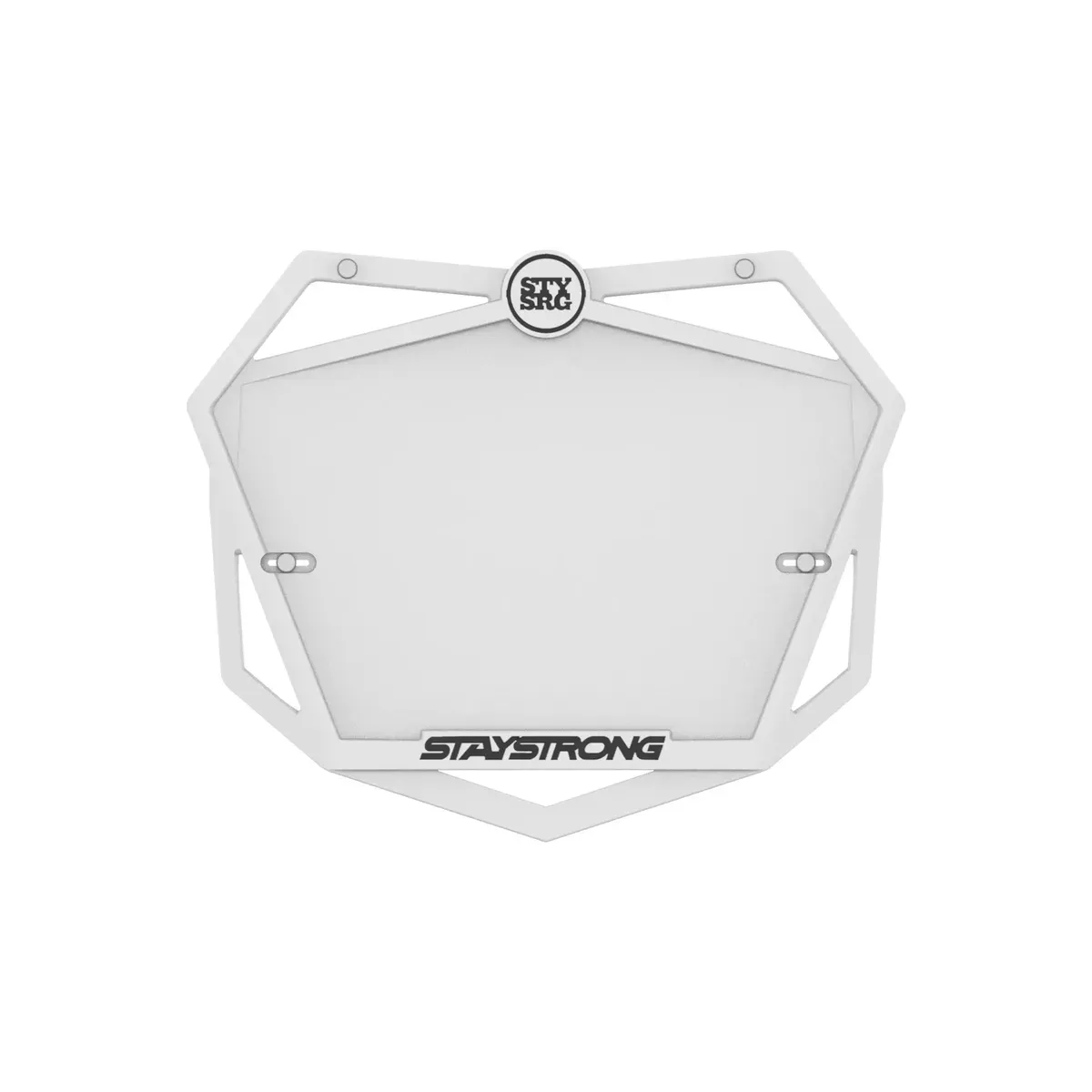 Stay Strong Plate White Pro