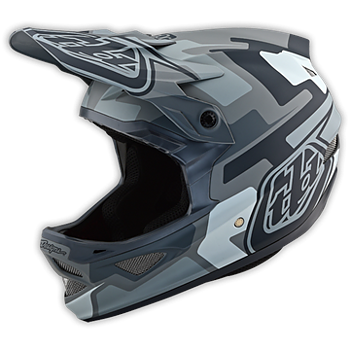 TROY LEE DESIGN D3 HELMET SPEEDCODE GRAY