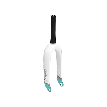 SD Carbon Fork V2 Expert, 10 mm Matte White/Orange/Teal