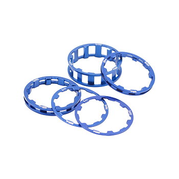 BOX ONE STEM SPACERS 1 INCH BLUE