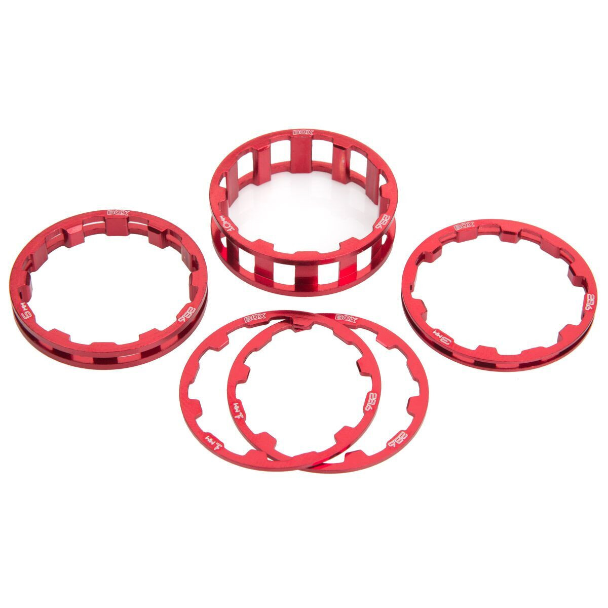 BOX ONE STEM SPACERS 1 INCH RED