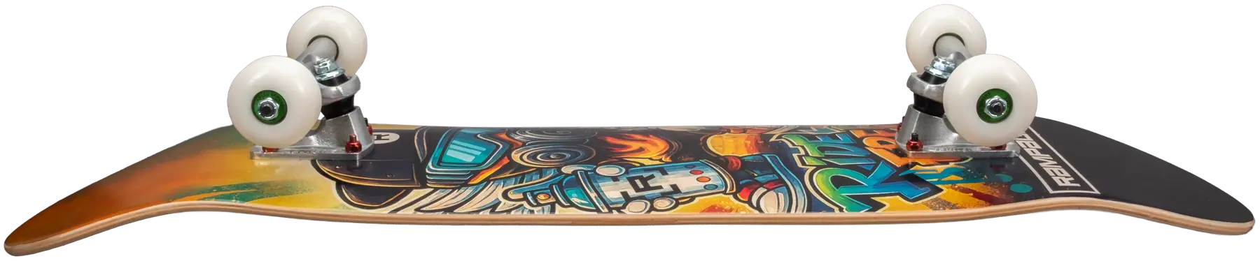 Rampage Ride Free Grafitti Skateboard Komplett -  Färg: Svart - Storlek: 8" - 2