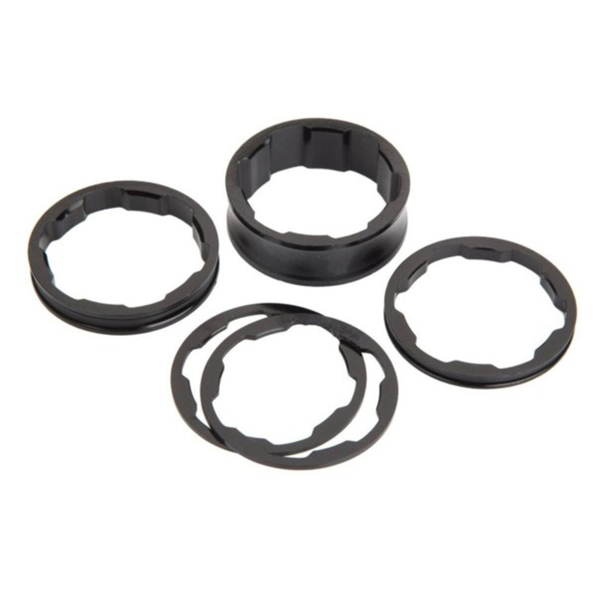 BOX TWO STEM SPACERS 1 INCH BLACK