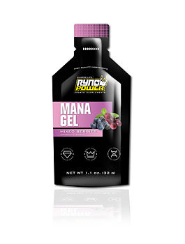 Ryno Power, Mana Performance Gel Mixed Berries, 12pack