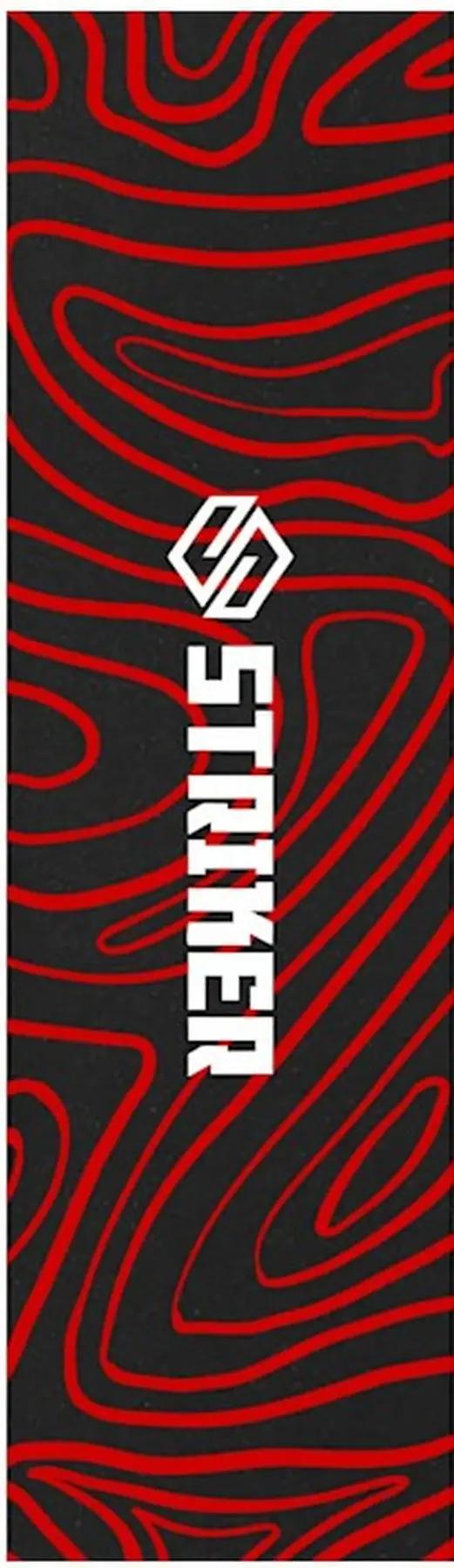 Striker Topo Swirl Kickbike Griptape -  Färg: Röd