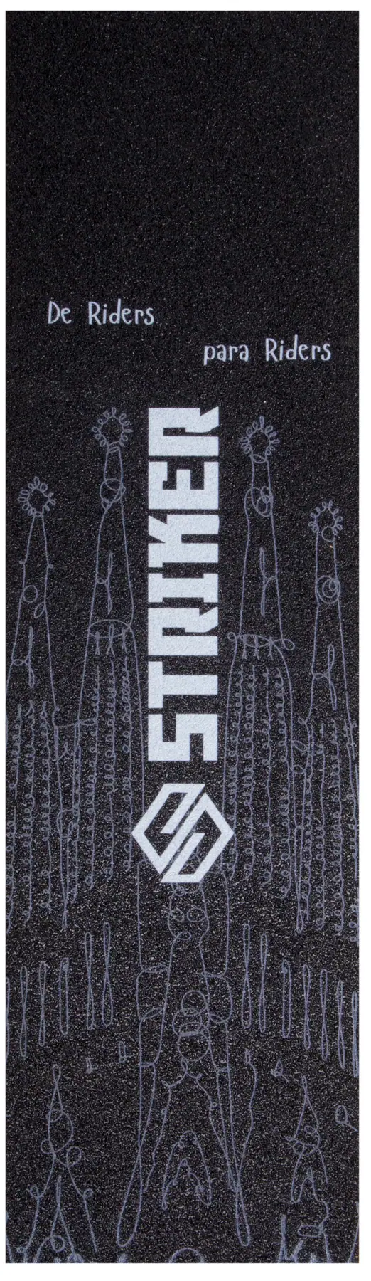 Striker De Riders Para Riders Kickbike Griptape -  Färg: Svart