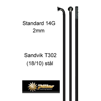 EKER STD 2MM SVARTA