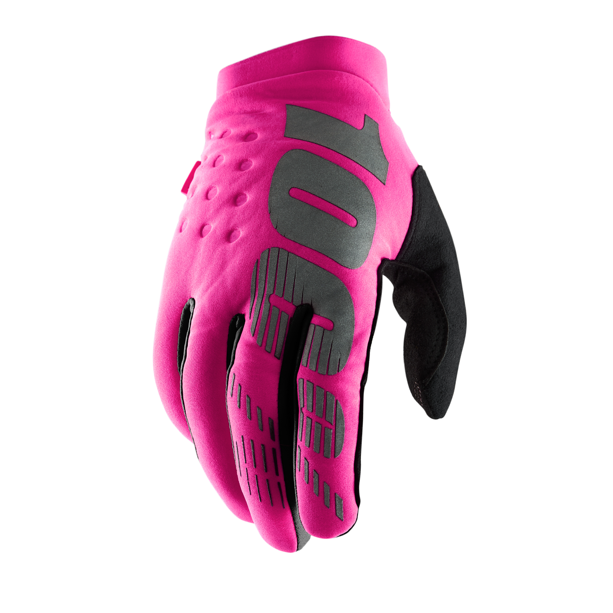 100%, BRISKER Women's HANDSKAR, VUXEN, XL, NEON ROSA SVART