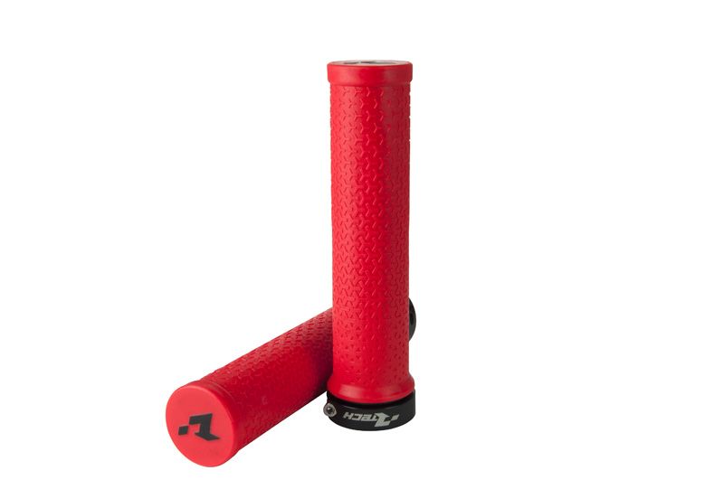 Rtech, Bike Lock-On Grips, NEON RÖD