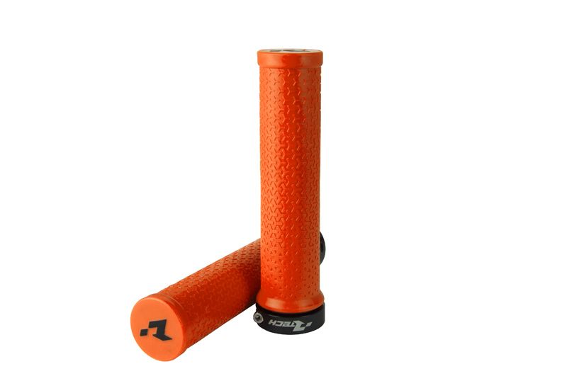 Rtech, Bike Lock-On Grips, NEON ORANGE