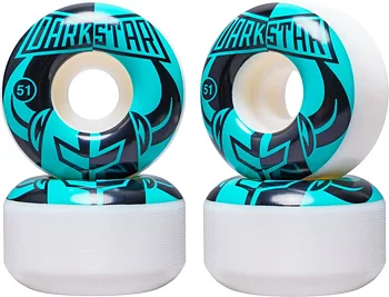 Darkstar Divide 99A Skateboard Hjul 4-Pack -  Färg: Vit/Blå/Svart