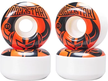 Darkstar Divide 99A Skateboard Hjul 4-Pack -  Färg: Röd