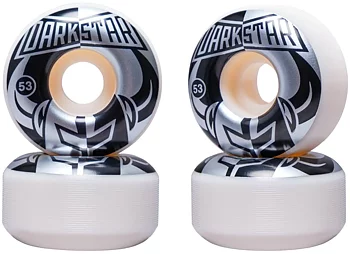 Darkstar Divide 99A Skateboard Hjul 4-Pack -  Färg: Vit/Silver/Svart