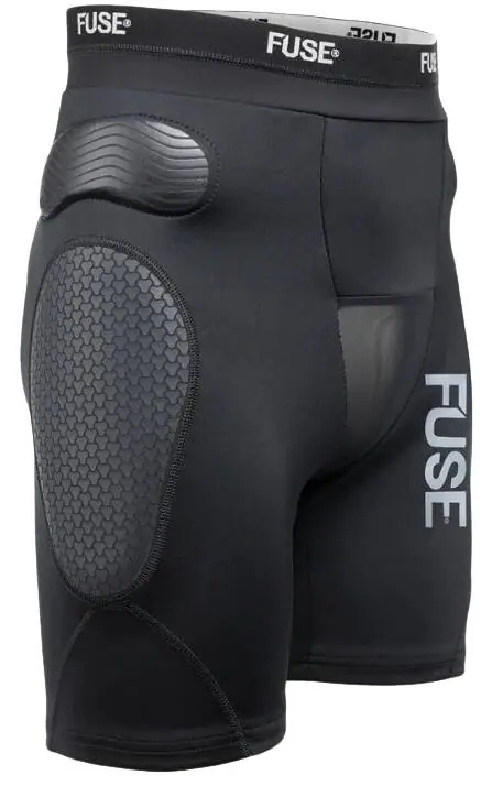 Fuse Omega Impact Padded Shorts -  Färg: Svart - Storlek: XL - 3