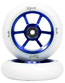 North Signal Trick Sparkcykel Hjul 2-Pack -  Färg: Violet / White - Storlek: 115mm