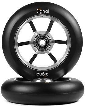 North Signal Trick Sparkcykel Hjul 2-Pack -  Färg: Silver/Black - Storlek: 110mm