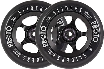 Proto Spoked Sliders Sparkcykel Hjul 2-Pack -  Färg: Black On Black