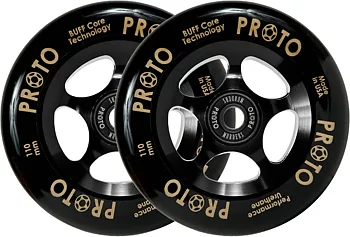 Proto Spoked Grippers Sparkcykel Hjul 2-Pack -  Färg: Black On Black