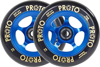 Proto Spoked Grippers Sparkcykel Hjul 2-Pack -  Färg: Black On Blue