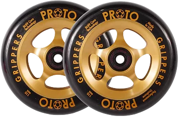 Proto Spoked Grippers Sparkcykel Hjul 2-Pack -  Färg: Black On Gold