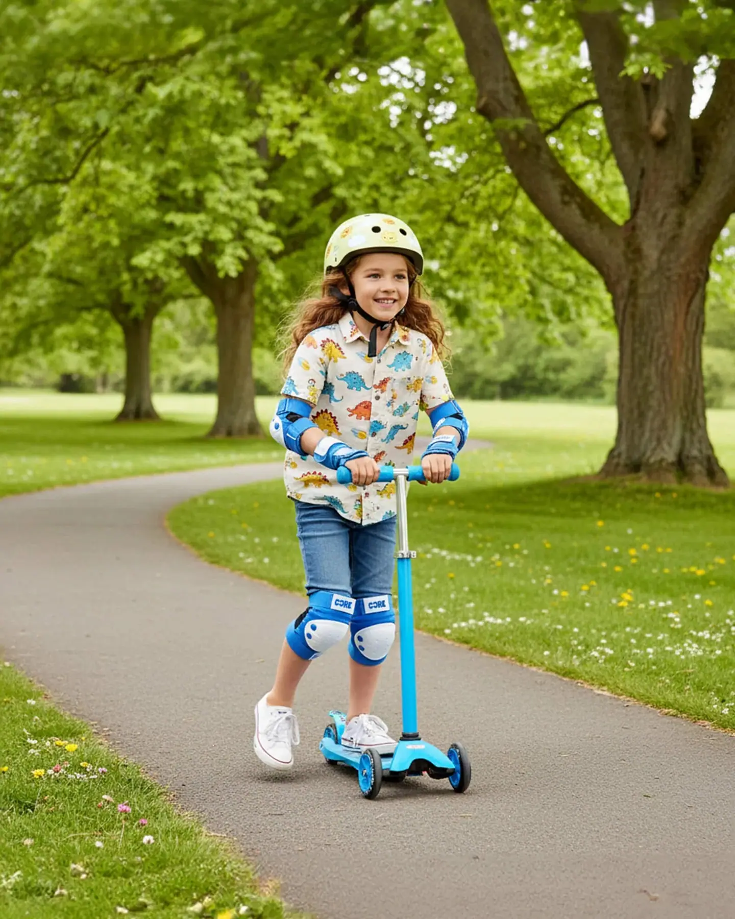 CORE Junior Skyddsset 3-pack -  Färg: Blå - Storlek: S - 4