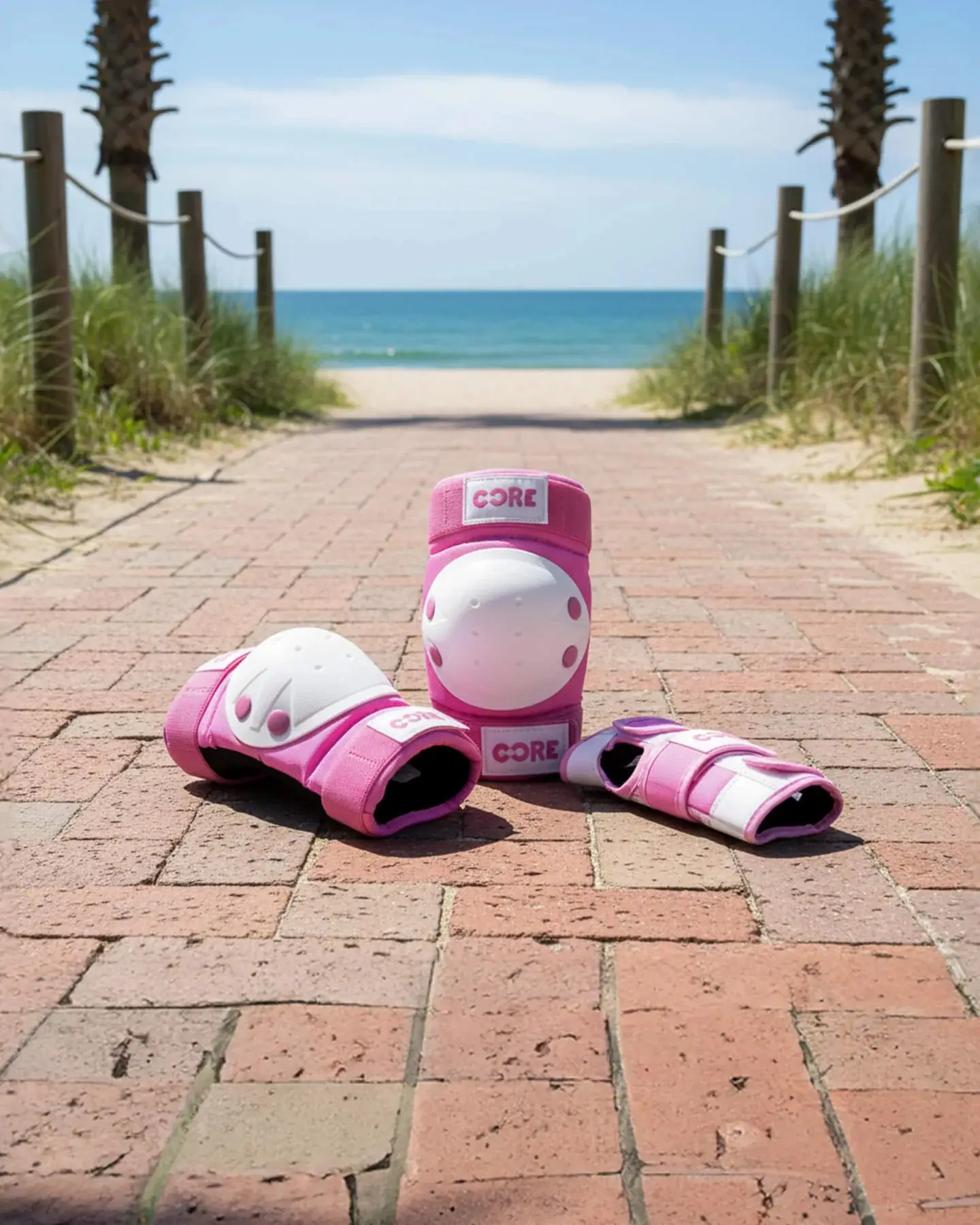 CORE Junior Skyddsset 3-pack -  Färg: Rosa - Storlek: S - 4