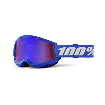 100%, STRATA 2 JUNIOR Glasögon Blue - Mirror Red/Blue Lens, BARN
