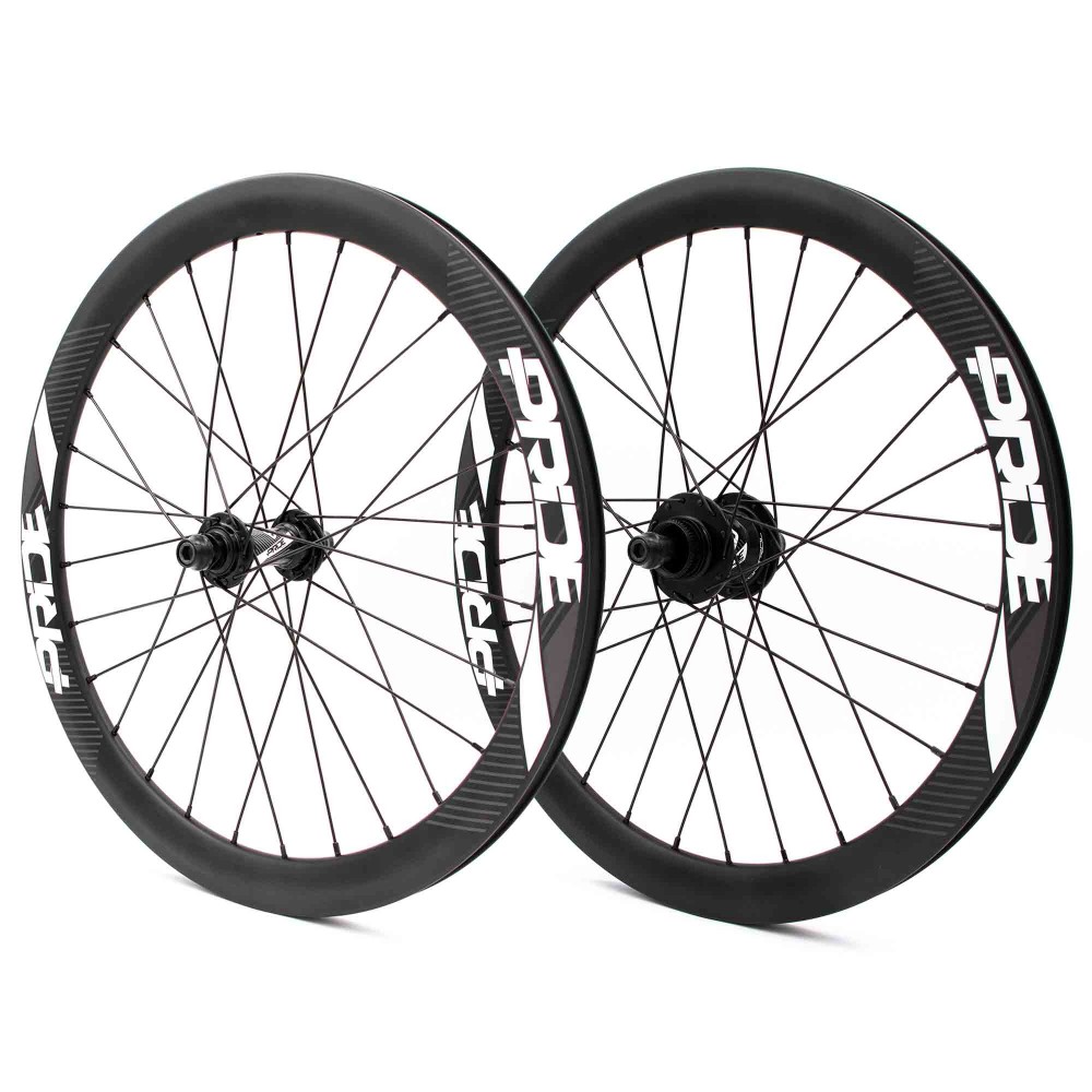 PRIDE GRAVITY EXP AERO UD MATT DISC WHEELSET - BLACK HUBS