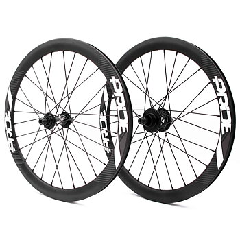 PRIDE GRAVITY EXP AERO UD MATT DISC WHEELSET - BLACK HUBS