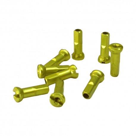UNIVERSAL ALLOY SPOKE NIPPLE 14G 16MM LIME